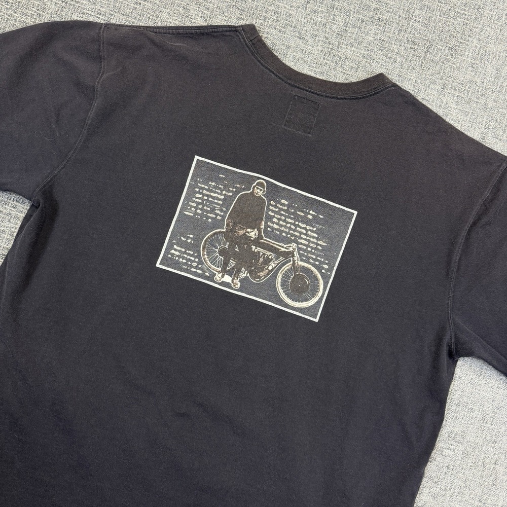Vintage Roundtree &‎ Yorke T Shirt Men's XL Black Motorcycle Biker Made In USA